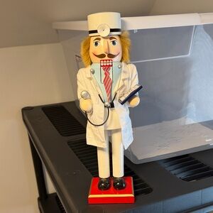 White Nutcracker Doctor Figurine